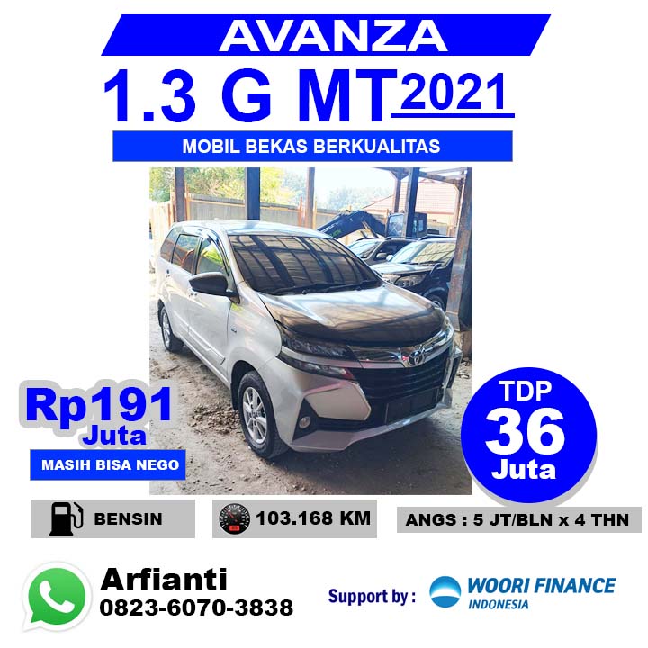 TOYOTA AVANZA 1.3 G M/T 2021