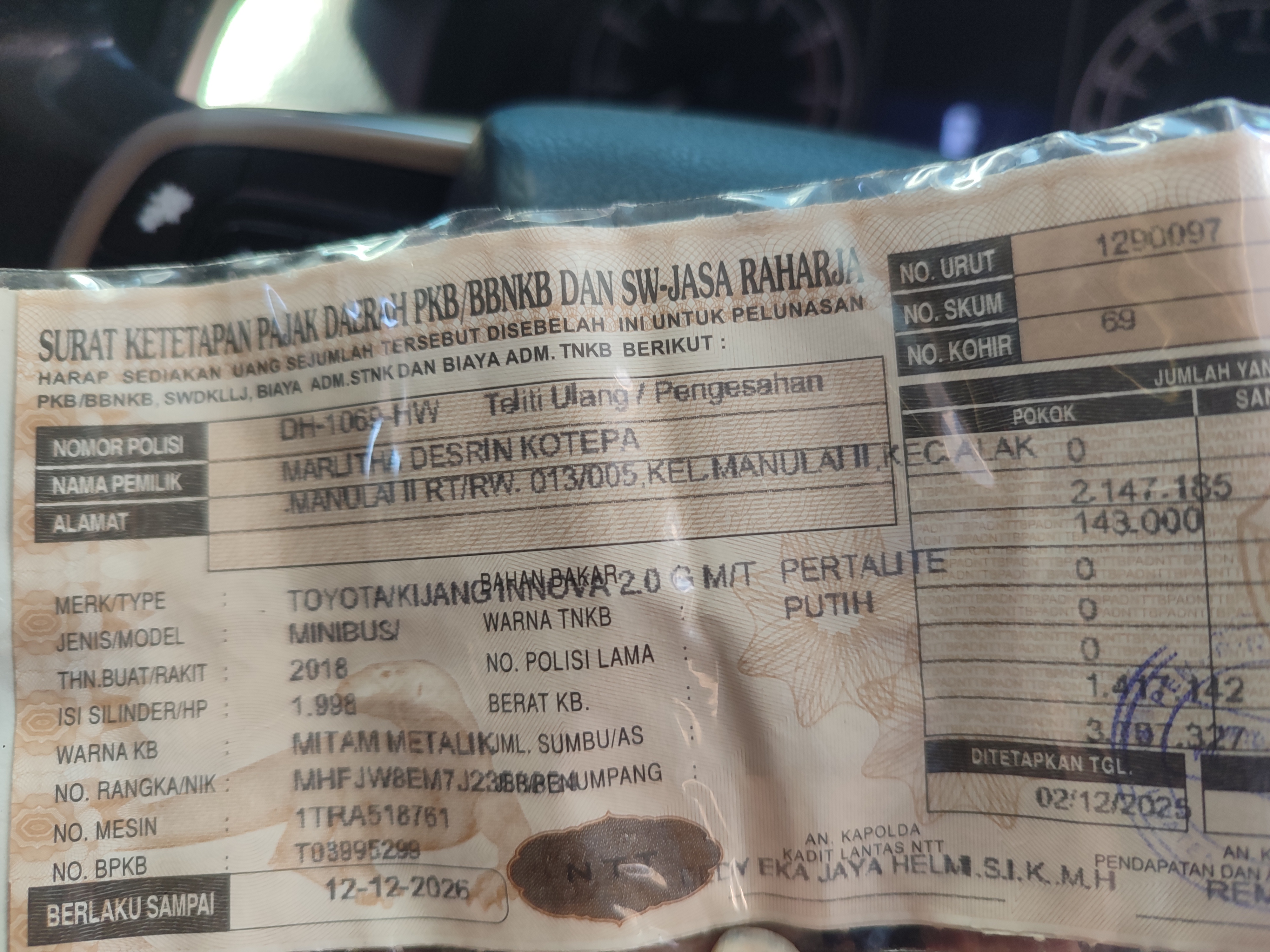 Jual mobil inova bensin manual 2018