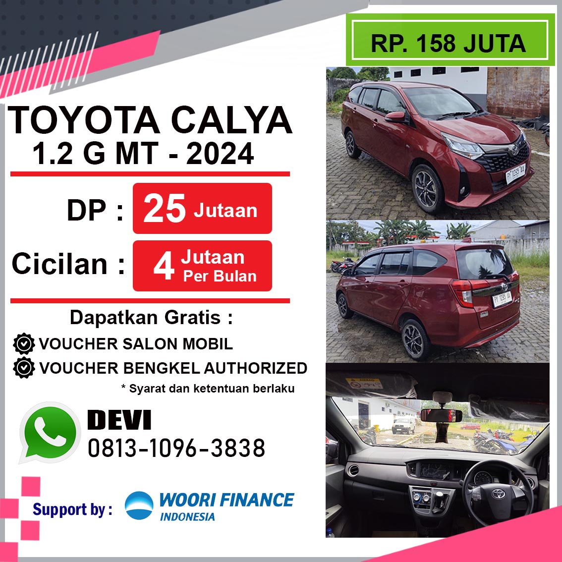 CALYA 1.2 G M/T DARK RED MICA 2024
