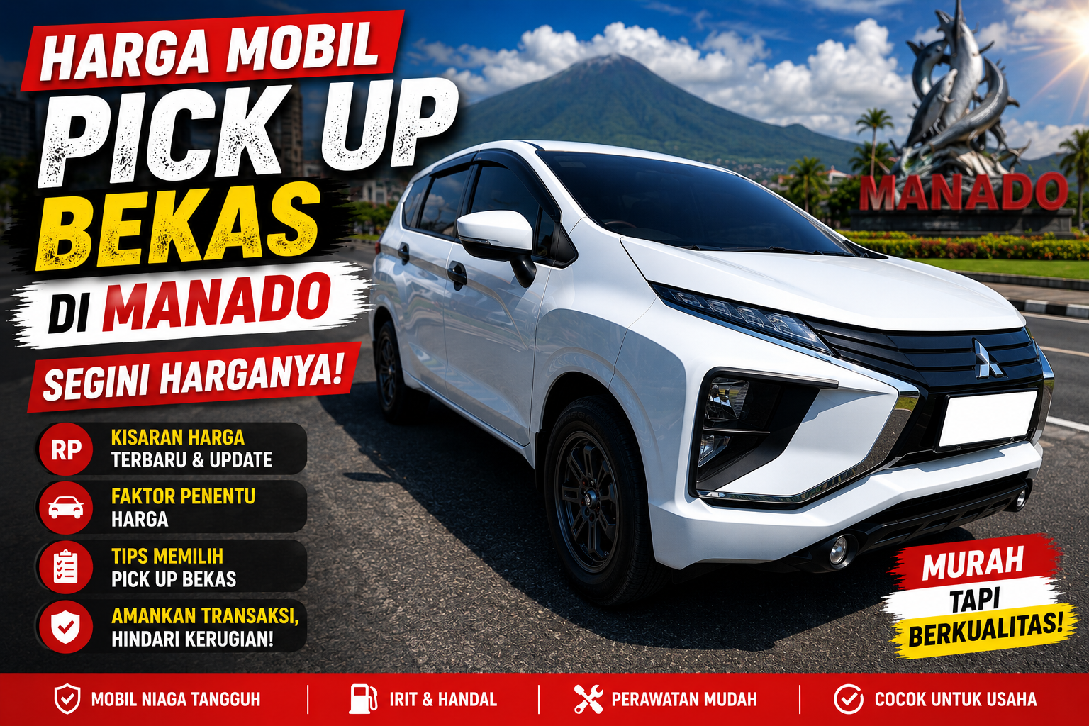 Harga Mobil Pick Up Bekas di Manado, Segini Harganya!