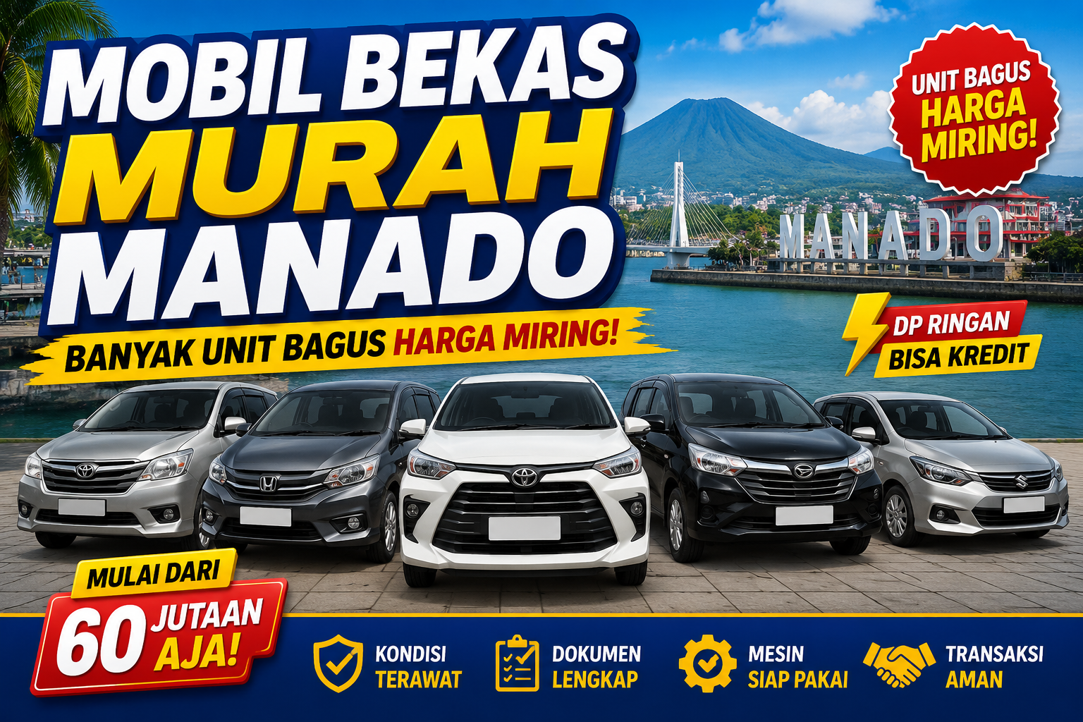 Mobil Bekas Murah Manado, Banyak Unit Bagus Harga Miring!