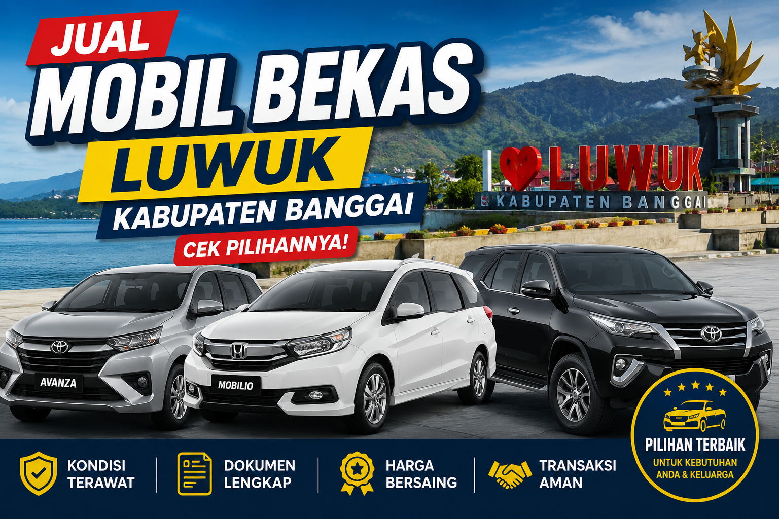 Jual Mobil Bekas Luwuk Kabupaten Banggai, Cek Pilihannya