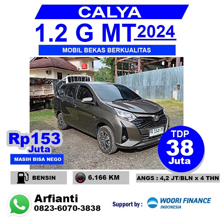 TOYOTA CALYA 1.2 G M/T 2024