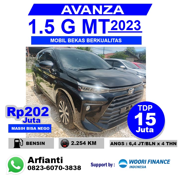 TOYOTA AVANZA 1.5 G M/T 2023